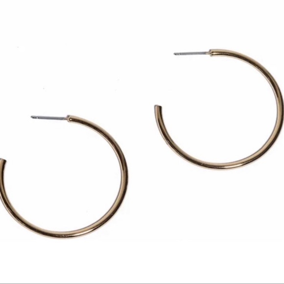 $58 LELE SADOUGHI Slim Hoop Earrings gold tone - Picture 6 of 6